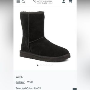 KOOLABURRA
BY UGG, Koola Short, Women’s size 9, Color: BLACK